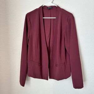 Torrid Plum Purple Open Front No Collar Blazer Jacket - Size 2X - EUC